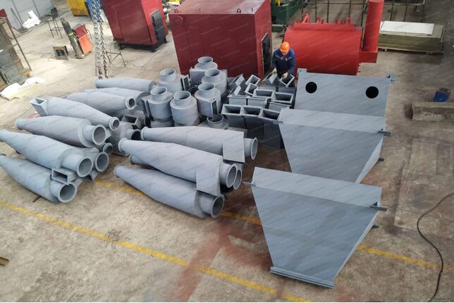 Производство промышленных циклонов ЦН 11 600 6УП