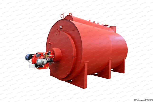 Паровой мазутный котел 1200 кг в час с температурой 115 С